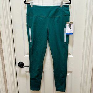 Mondetta Women's Active Legging Size L Rain Forest Green Tight High Waist (NEW)